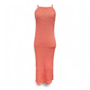 Old Navy Coral Knit Maxi Dress Small